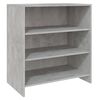 vidaXL 2 Piece Sideboard Concrete Grey Engineered Wood
