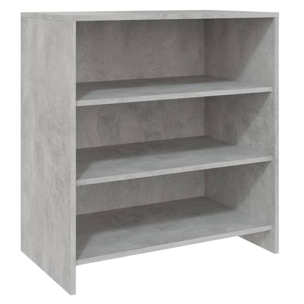 vidaXL 2 Piece Sideboard Concrete Grey Engineered Wood