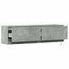 vidaXL TV Wall Cabinet with LED Lights Concrete Grey 140x31x38 cm