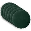 vidaXL Cushion with Pillow HEERLEN 6 pcs Dark Green Velvet