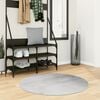 vidaXL Rug IZA Short Pile Scandinavian Look Grey &Oslash; 100 cm