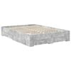 vidaXL Bed Frame Concrete Grey 140 x 200 cm Engineered Wood