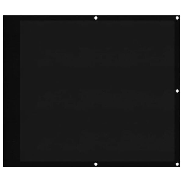 vidaXL Balcony Screen Black 90x1000 cm 100% Polyester Oxford