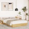 vidaXL Bed Frame without Mattress 120x190 cm Small Double Solid Wood Oak