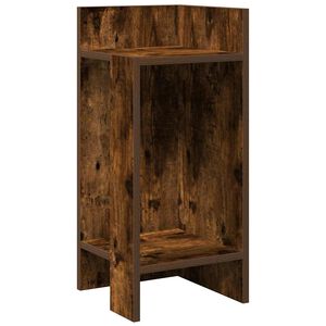 vidaXL Side Table with Shelf Smoked Oak 25,5x27x60 cm