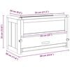 vidaXL Hamster Cage 60x30x35 cm Solid Wood Fir