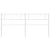 vidaXL Metal Replace Headboard White 193 cm