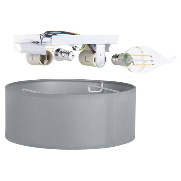 Smartwares Ceiling Light 30x30x10 cm Grey