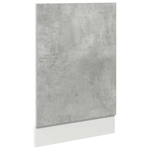 vidaXL Dishwasher Panel Lyon Concrete Grey 45x3x67 cm