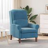 vidaXL Armchair Blue 76 x 94 x 102 cm Velvet