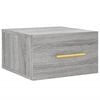 vidaXL Wall-mounted Bedside Cabinet Grey Sonoma 35x35x20 cm