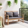 vidaXL Garden Sofa Set Natural Solid teak wood