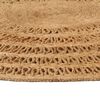 vidaXL Area Rug Hand-braided Jute 150 cm Round