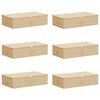 vidaXL Storage Box 6 pcs Cream 70 x 40 x 18 cm Non-woven fabric
