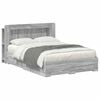 vidaXL Bed Frame with Storage Grey Sonoma 160 x 200 cm Engineered Wood