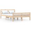 vidaXL Bed Frame without Mattress Solid Wood 140x190 cm