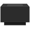 vidaXL Coffee Table with LED Black 60x60x40 cm Engineered Wood