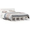 vidaXL Bed Frame without Mattress White 140x200 cm Solid Wood Pine