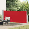 vidaXL Retractable Side Awning 140 x 300 cm Red