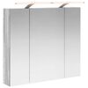 vidaXL Bathroom Mirror Cabinet Grey Sonoma 80 x 14.5 x 70 cm