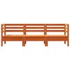 vidaXL Garden Sofa 3-Seater Wax Brown Solid Wood Pine