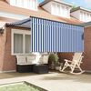 vidaXL Retractable Awning Blue and white 300 x 250 cm Fabric