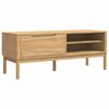 vidaXL Hallway Bench FLORO Wax Brown 115 x 40 x 45 cm Solid Pine Wood