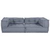 vidaXL Modular Sofa 3 pcs Grey 140 x 70 x 36 cm Fabric