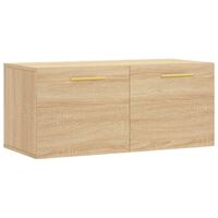 vidaXL Wall Cabinet Sonoma Oak 80x36.5x35 cm Engineered Wood