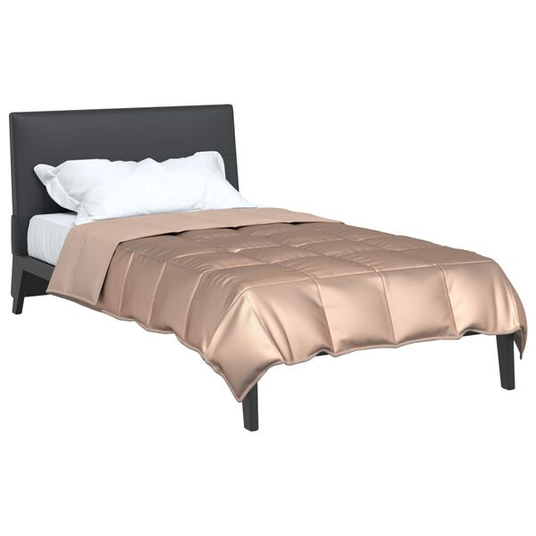 vidaXL Summer Duvet Gold 200 x 140 cm Satin and Microfiber