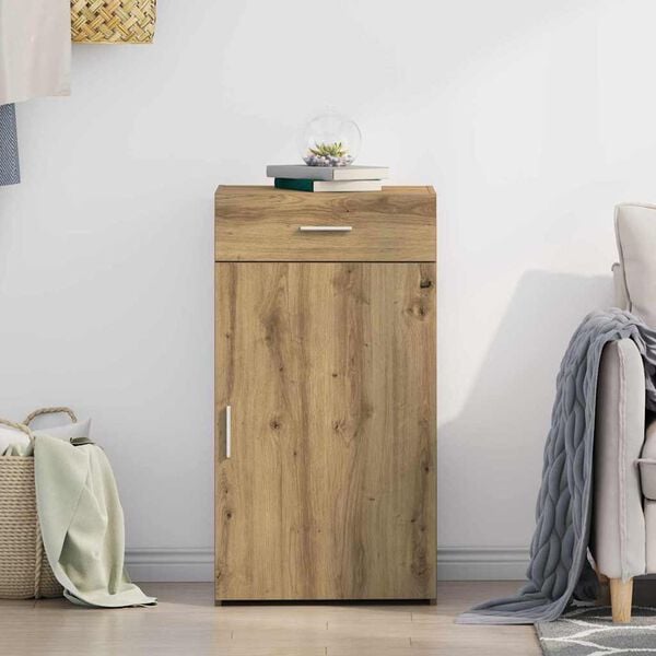 vidaXL Sideboard with Drawer Artisan Oak 50 x 42.5 x 93 cm
