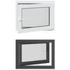 vidaXL Tilt & Turn Basement Window RISOR 80 x 60 cm PVC and Glass