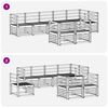 vidaXL Sofa Sets 8 pcs Natural Solid Acacia Wood