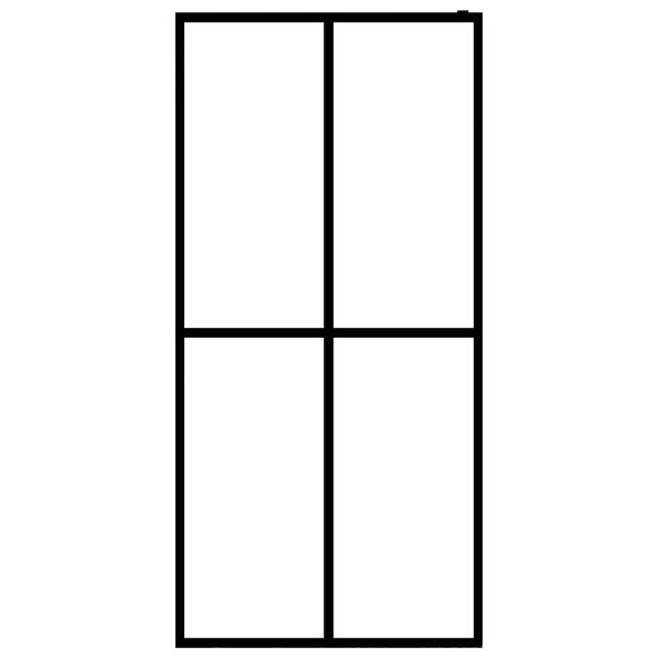 vidaXL Walk-in Shower Screen Frosted Tempered Glass 140x195 cm