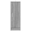 vidaXL Shoe Cabinet Grey Sonoma 32x35x92 cm Engineered Wood