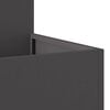 vidaXL Garden Planter Black 80 x 80 x 48 cm Steel