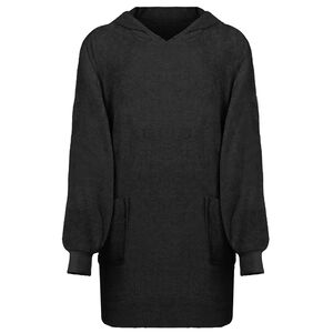 vidaXL Blanket Hoodie KINN Black L Cotton