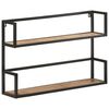 vidaXL Wall Shelf 80x20x60 cm Rough Mango Wood