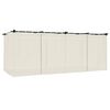 vidaXL Gazebo with Curtains Cream 6x3 m Steel