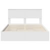 vidaXL Storage Bed with Headboard White 140 x 190 cm Engineered Wood