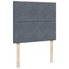 vidaXL Box Spring Bed with Mattress Dark Grey 120x190 cm Small Double Velvet