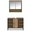 vidaXL Bathroom Furniture Set 2 pcs Artisan Oak Engineered Wood