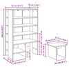vidaXL Shoe Cabinet with Shelf 2 pcs Concrete Grey Engineered Wood