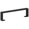 vidaXL Furniture Feet 2 pcs Black 37.6 x 4 x 10 mm Iron
