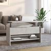 vidaXL Coffee Table Concrete Grey 80x50x40 cm Engineered Wood
