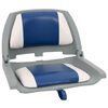 vidaXL 4 Piece Foldable Boat Seat Set Blue and White 48x51x41 cm