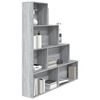 vidaXL Book Cabinet Grey Sonoma 155x24x160 cm