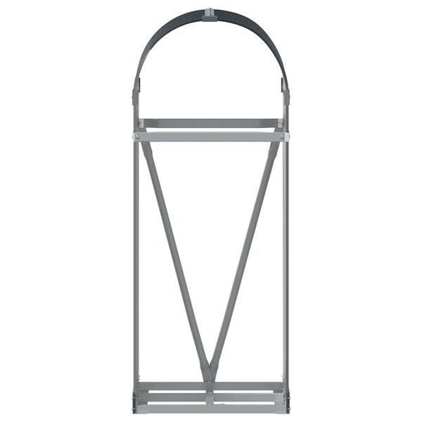 vidaXL Log Holder Anthracite 40x45x100 cm Galvanised Steel