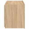 vidaXL TV Wall Cabinet with LED Lights Sonoma Oak 60x35x41 cm