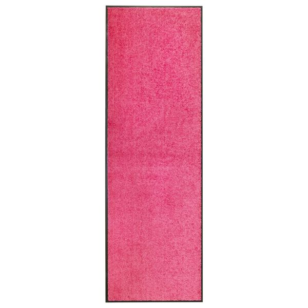 vidaXL Doormat Washable Pink 60x180 cm